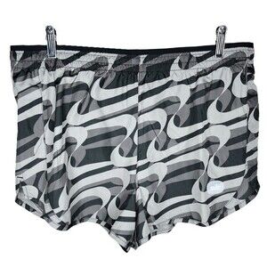 NWT Nike Dri-FIT Icon Clash Tempo Luxe Shorts sz XL * Black Gray Running Swoosh
